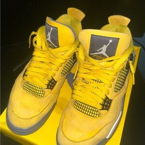Jordan Air Retro Sneakers in Yellow and Gray